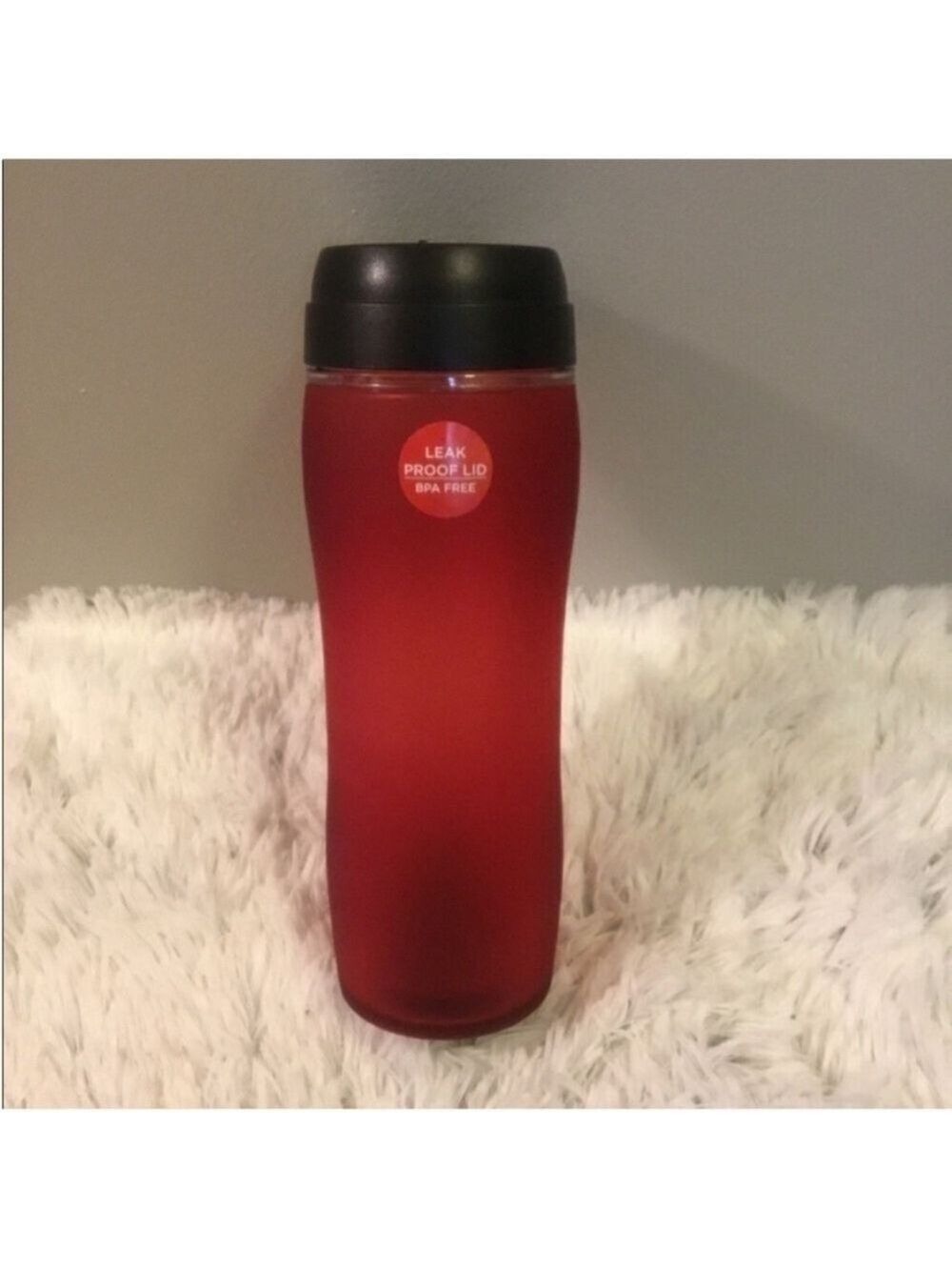 Kohl’s On The Go thermal design travel cup with screw on lid plastic BPA free